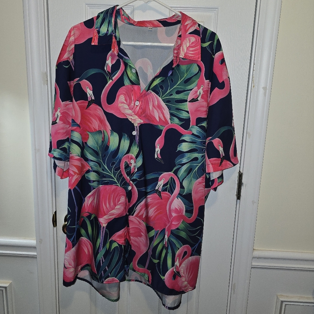 Flamingo Hawaiian Shirt Hardaddy